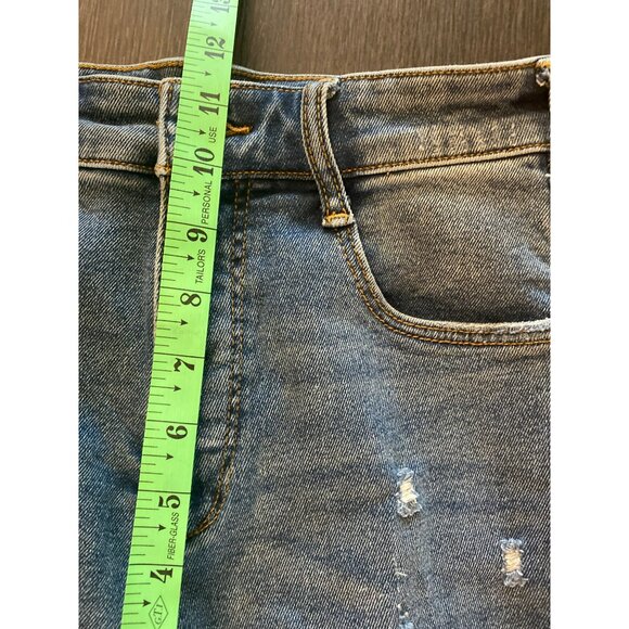 Anthropologie Pilcro High Rise Cigarette Slim Straight Leg Release Hem Jeans - Picture 7 of 10